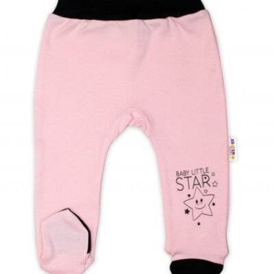 Baby Nellys Dojčenské polodupačky, ružové - Baby Little Star, veľ. 62