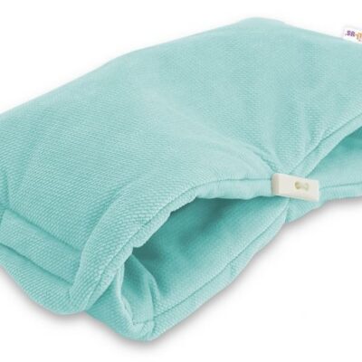 Luxusný rukávnik Velvet Baby Nellys, 40 x 20cm - mätová, zelená