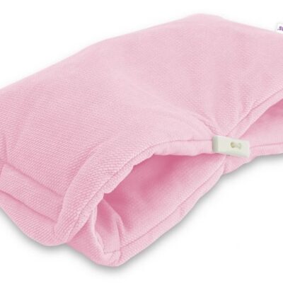 Luxusný rukávnik Velvet Baby Nellys, 40 x 20cm - sv. růžová