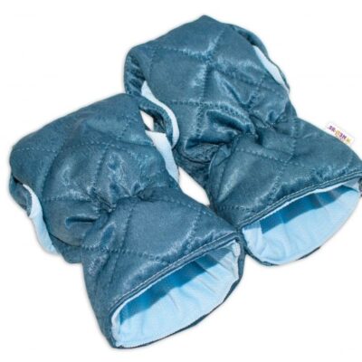 Rukávnik ku kočíku Baby Nellys ®, prešívaný, Velvet - modrý