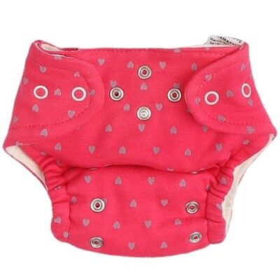 Mamatti Látková plienka EKO sada - nohavičky + 2 x plienka, veľ.  5 - 14 kg, Hearts