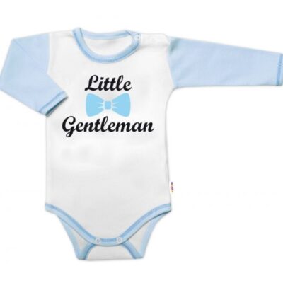 Body dl.rukáv s vtip. textom Baby Nellys, Little Gentleman, chalan
