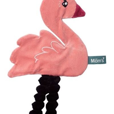 Roztomilý maznáčik/šustík LABUŤ - velvet růžová