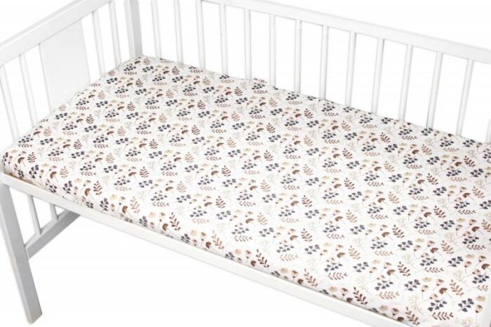 Bavlnené prestieradlo, Lúka, Baby Nellys, biela/béžová - Image 2