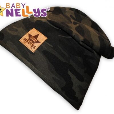 Bavlnená čiapočka Army Baby Nellys ® - zelená