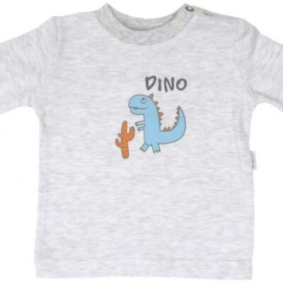 Bavlnená blúzka Mamatti DINO - dlhý rukáv, vel. 68