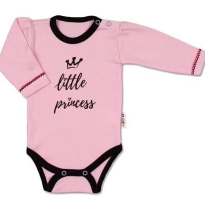 Baby Nellys Body dlhý rukáv, ružové Little Princess