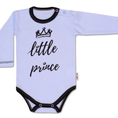 Baby Nellys Body dlhý rukáv, Little Prince - modré