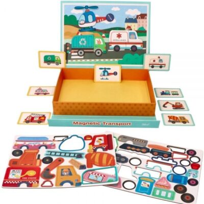 Lelin Magnetická náučná sada/puzzle - Vozidla