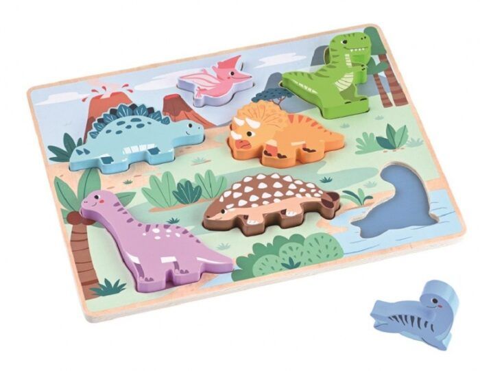Drevené 3D puzzle - dinosaury - Image 4
