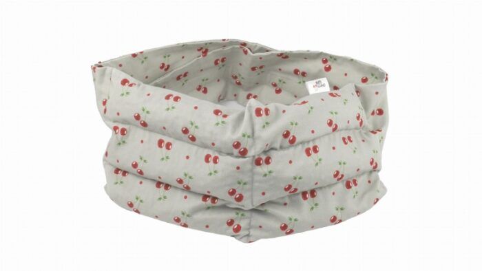 Bedrový nahrievací pás s čerešňovými kôstkami, Cherry life, sivý - Image 2