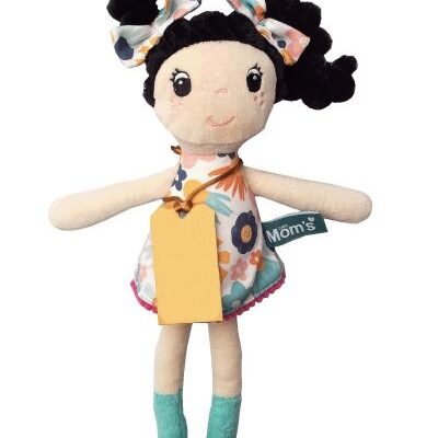 Hencz Toys Mäkká handrová bábika ZUZKA s čiernymi vláskami