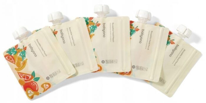 Opakovane použiteľné vrecká na uskladnenie potravy BabyOno, 150 ml - 5 ks - Image 2