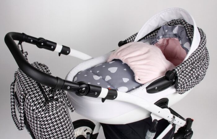 Baby Nellys Fusak maxi s Minky 105x50cm - Flowers, sivý - Image 3
