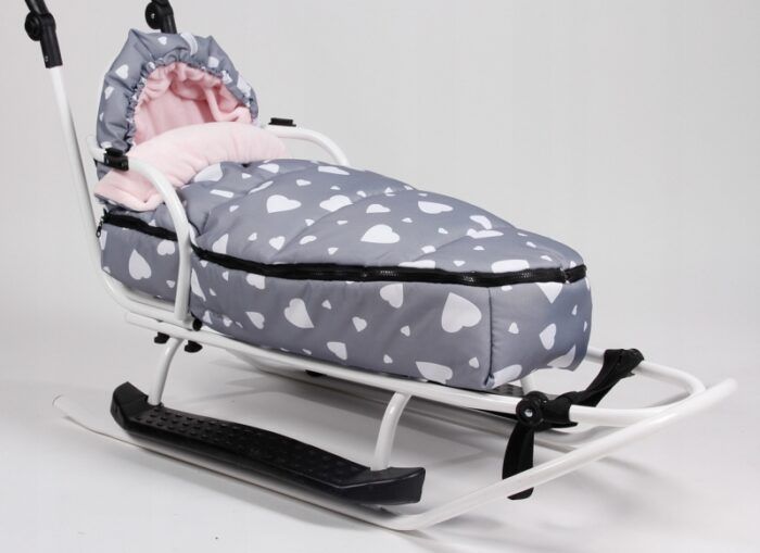 Baby Nellys Fusak maxi s Minky 105x50cm - Flowers, sivý - Image 4