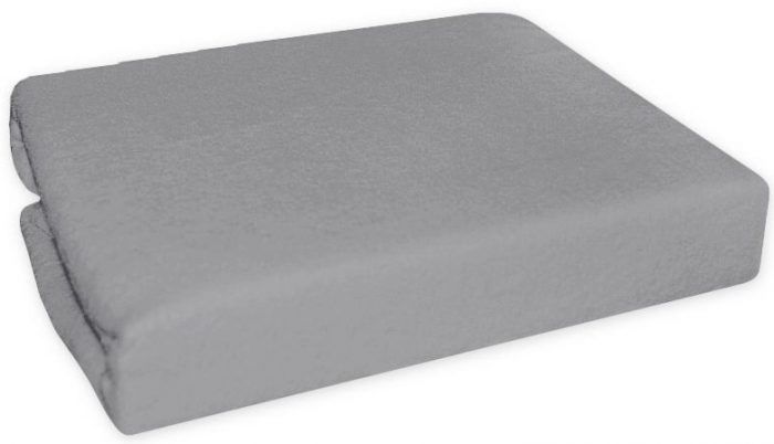 Nepremokavé froté prestieradlo do kočíka 75 x 35 - sivé