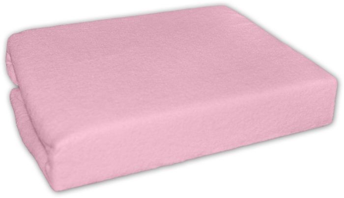 Nepremokavé froté prestieradlo do kočíka 75 x 35 - ružové