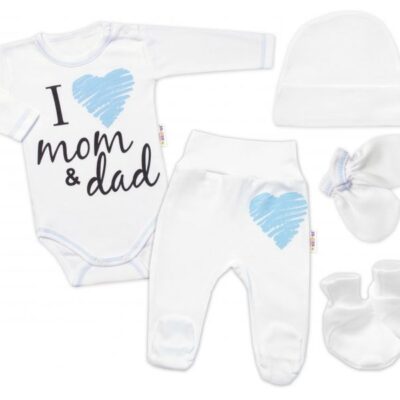 Baby Nellys Súpravička do pôrodnice  I love mom & dad, kluk