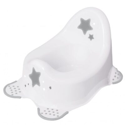 Baby Nellys Nočník s protišmykovou úpravou - Baby Star - biely