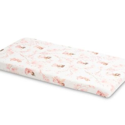 Prestieradlo do postieľky 60x120, Víla Ema, ružová, biela