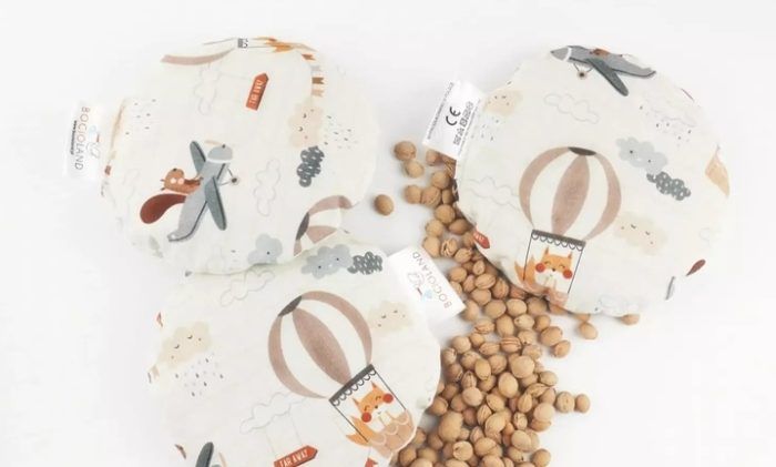 Veľký a malý nahrievací vankúšik termofor s čerešňovými kôstkami - Boho - Image 3